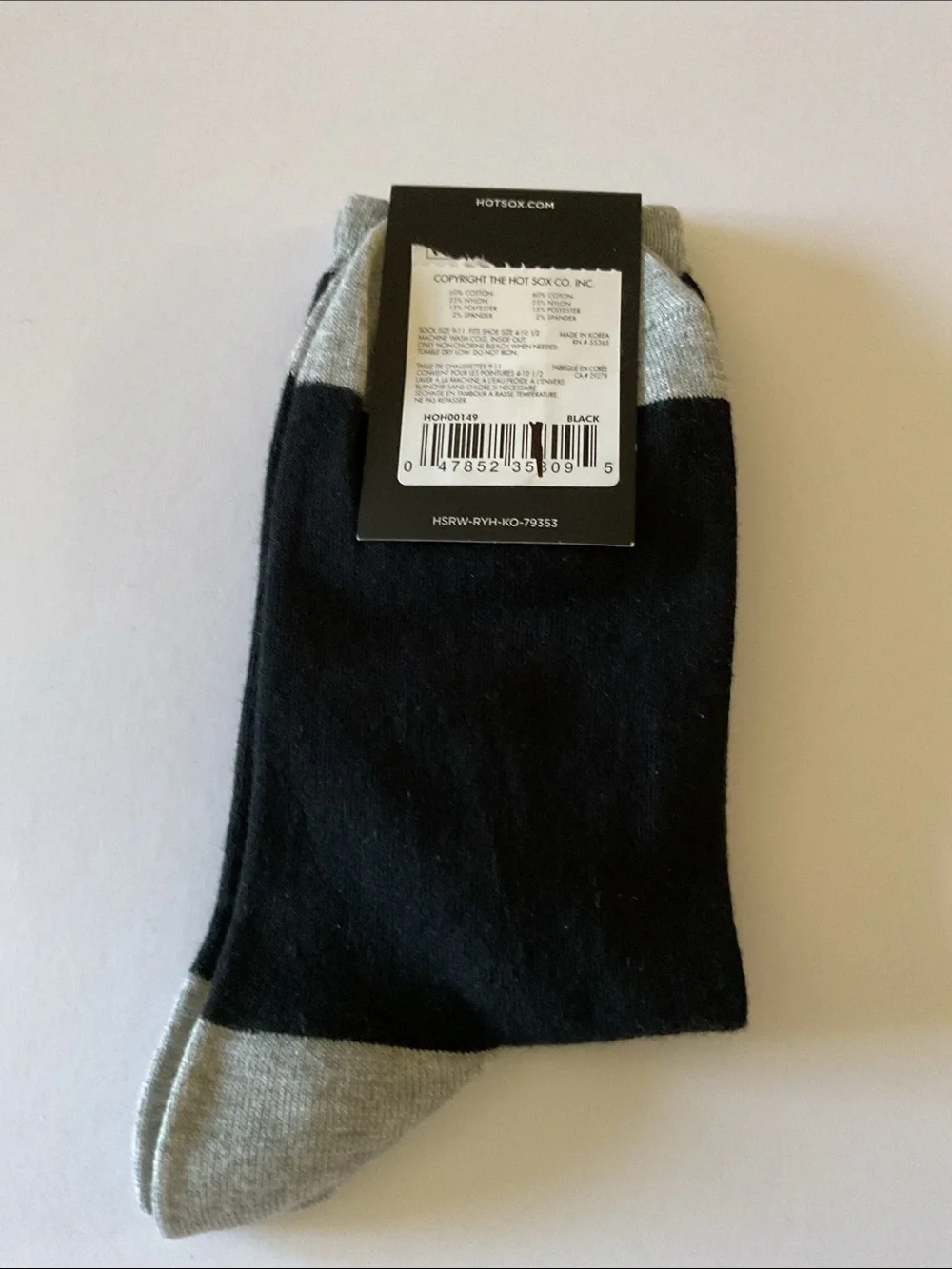 HOT SOX DO YOUR FANG WOMENS CREW SOCKS BLACK OS NWT